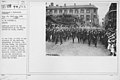 Ceremonies - Bastille Day, 1918 - American troops at the Inauguration of the Wilson Bridge at Lyons, France. On the 14th of July in the presence of the American Ambassador to France, Mr. William Sharp, the popula(...) - NARA - 20809238.jpg