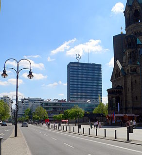 Europa-Center building complex in Berlin