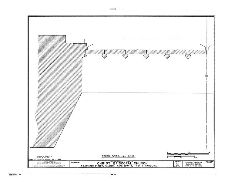 File:Christ Episcopal Church, 120 East Edenton Street, Raleigh, Wake County, NC HABS NC,92-RAL,4- (sheet 18 of 6).tif