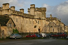 Cecily Hill Barracks today, formerly the headquarters of the Royal North Gloucestershire Militia. Cirencester Park Gates and Cecily Hill Barracks - geograph.org.uk - 531398.jpg