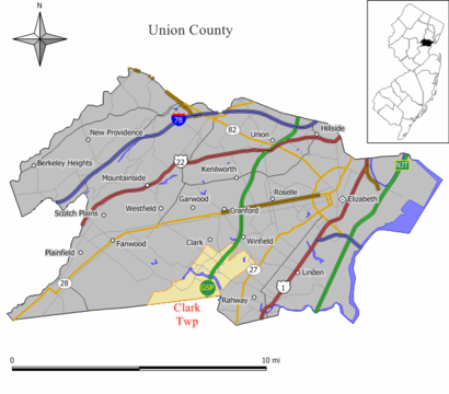 How to get to Clark, Nj with public transit - About the place