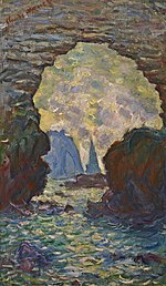 Claude Monet - L'aiguille d'Étretat vue à travers la porte d'Amont.jpg