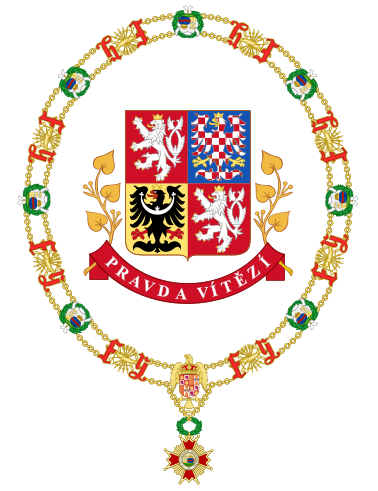 File:Coat of Arms of President of the Czech Republic (Order of Isabella the Catholic).svg