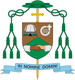 Coat of arms of Artemio Lomboy Rillera as Bishop of San Fernando de La Union.svg