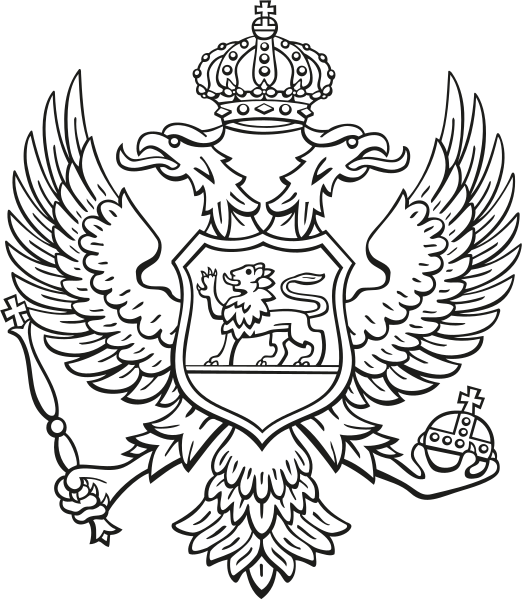 File:Coat of arms of Montenegro (monochrome).svg