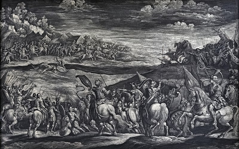 File:Collection Motais de Narbonne - David tuant Goliath - Grisaille sur bois - Antonio Tempesta.jpg