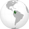 콜롬비아의 지도