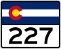 State Highway 227 marker