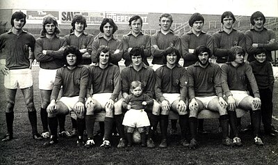 The Combined Universities Gaelic Football Team that played in the final of the GAA Inter-Provincial Championship, the Railway Cup, on 17 March 1973 at Croke Park, Dublin Combined Universities GAA Railway Cup Winning Team 1973.jpg