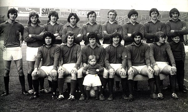 The Combined Universities Gaelic Football Team that played in the final of the GAA Inter-Provincial Championship, the Railway Cup, on 17 March 1973 at Croke Park, Dublin Combined Universities GAA Railway Cup Winning Team 1973.jpg