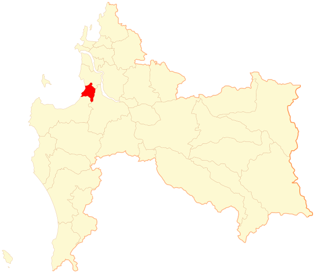 Location of Chiguayante commune in the Biobío Region