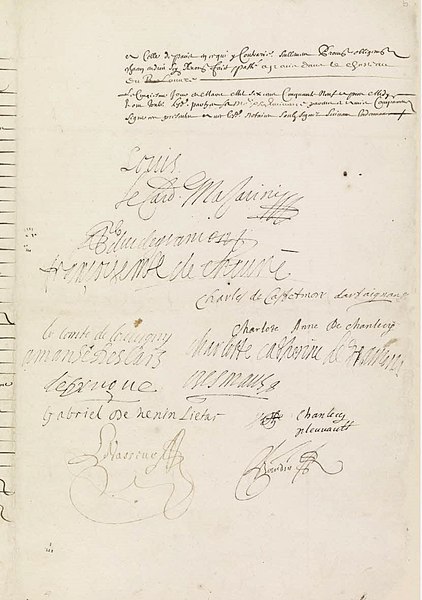 File:Contrat de mariage de d’Artagnan- Archives nationales- MC-ET-LXX-160 -RS609-page5.jpg