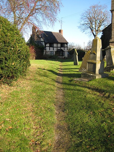 File:Cottage in a churchyard - geograph.org.uk - 1060920.jpg