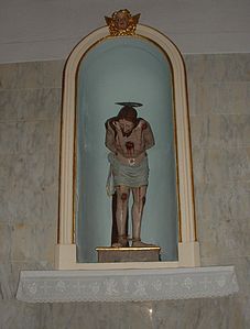 Cristo na coluna, escultura italiana, 1817
