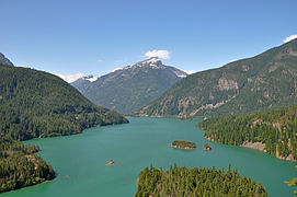 Diablo Lake (Washington state, USA).