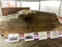 The rock in 2015 is on display in a small museum Dighton Rock State Park, Berkley MA.jpg