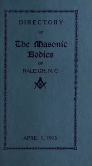Thumbnail for File:Directory of the Masonic Bodies of Raleigh, N.C. (1913) (IA directoryofmason1913free).pdf