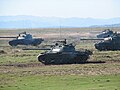 T-55 tanks at Cincu firing range during MILREX '07 military exercise.