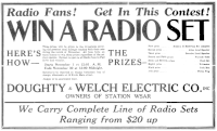 WSAR was founded in 1923 by the Doughty & Welch Electric Co., which remained the licensee until 1944. Doughty & Welch Electric Co. advertisement (1923).gif