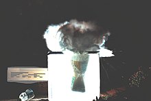 Dry ice bomb exploding in water. Dry Ice Bomb.jpg