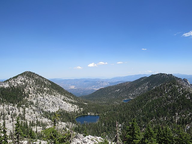 Glacially carved valley in the Russian Wilderness showing the characteristic white granite and "U" shape