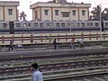 A metro car is getting ready for journey towards Kavi Nazrul (New Garia) at Dum Dum