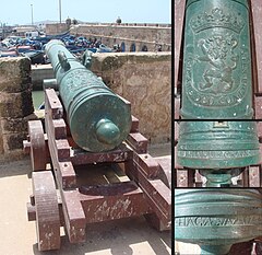 Nederlands kanon van Adriaan Crans (1744) in Essaouira
