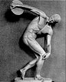 The copy of the "Discobolus"-figure by Myron in Munich, photo from the "Encyclopaedia Britannica" from 1911