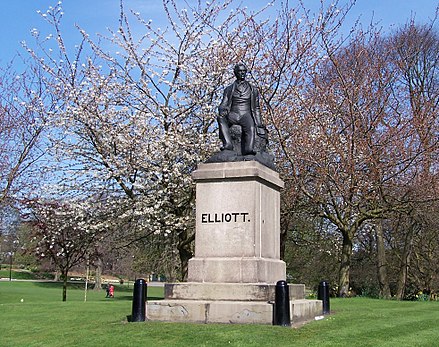 Poet industrialist Ebenezer Elliott was a tireless champion of the working class in Sheffield and nationally. Here's his statue in Weston Park