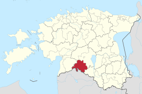 Kart over Mulgi kommune