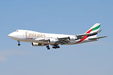 Eine inzwischen ausgeflottete Boeing 747-400F der Emirates SkyCargo aus dem Jahr 2011