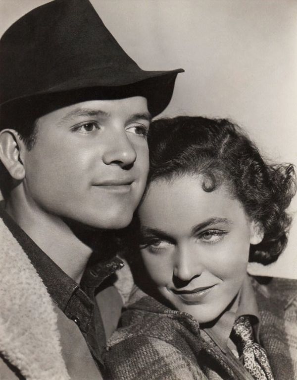 With Eric Linden in The Voice of Bugle Ann (1936)