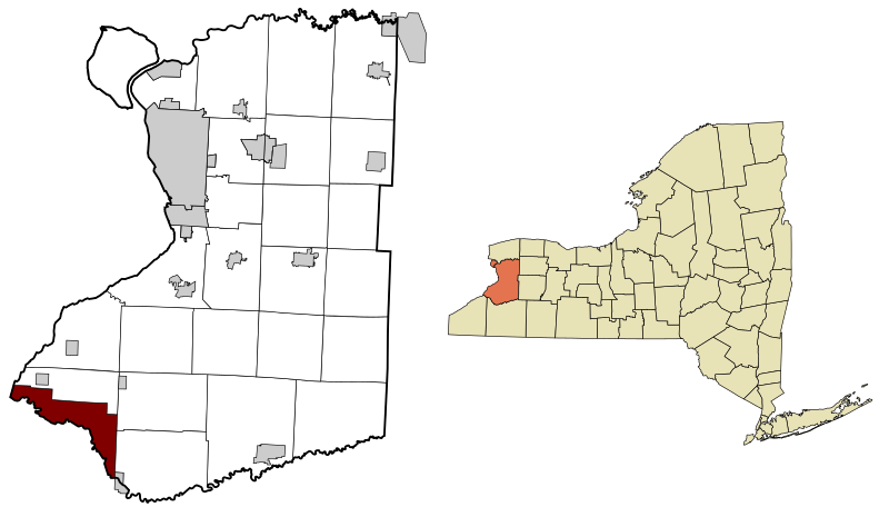 File:Erie County New York incorporated and unincorporated areas Cattaraugus Reservation highlighted.svg