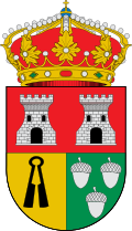 Representación heráldica del blasón aprobáu