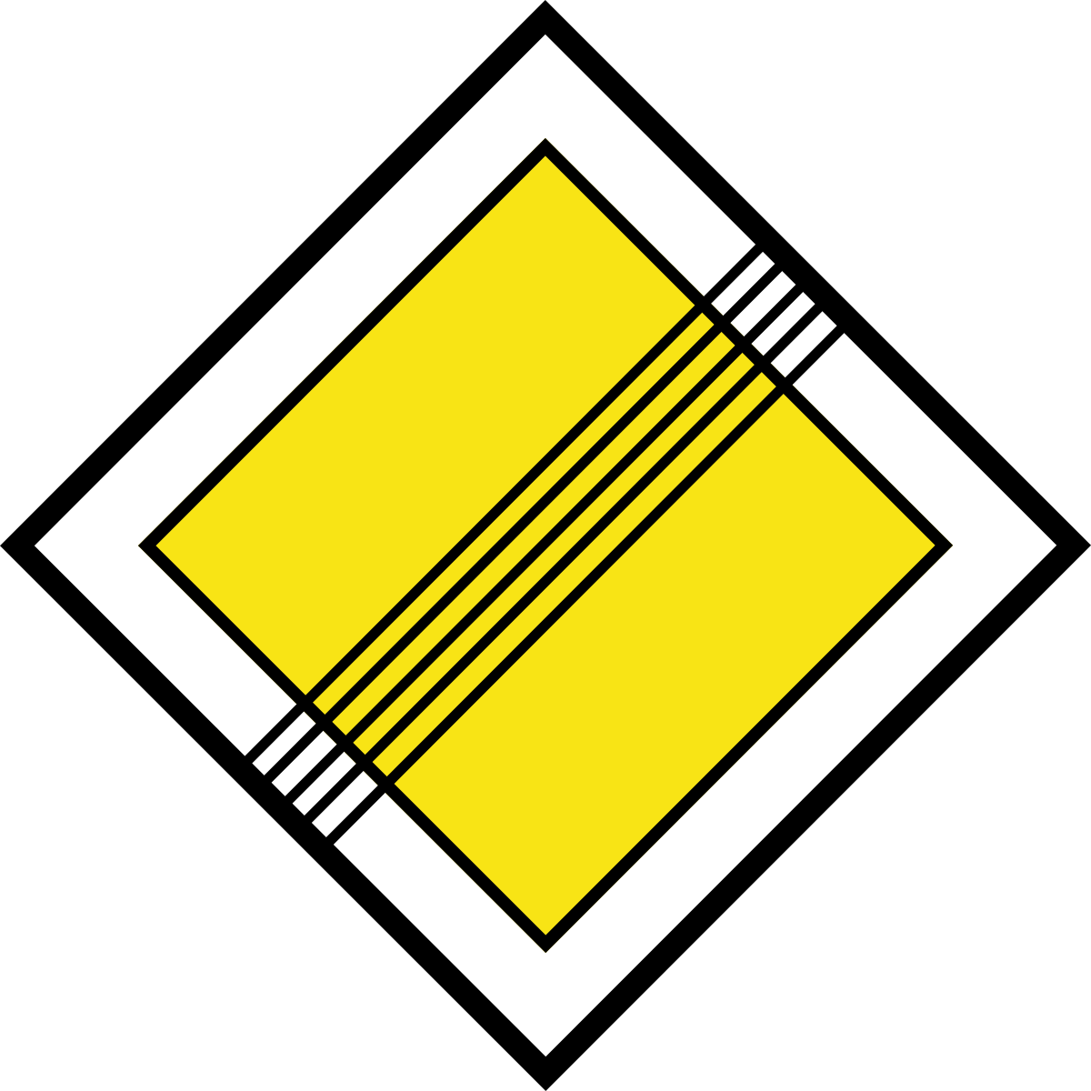 Знак главная дорога рисунок