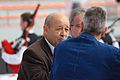 Français : Le ministre de la Défense et ancien maire de Lorient Jean-Yves Le Drian lors du concour de bagadoù de 1ère catégorie 2012 à Lorient dans le cadre du festival interceltique de Lorient.