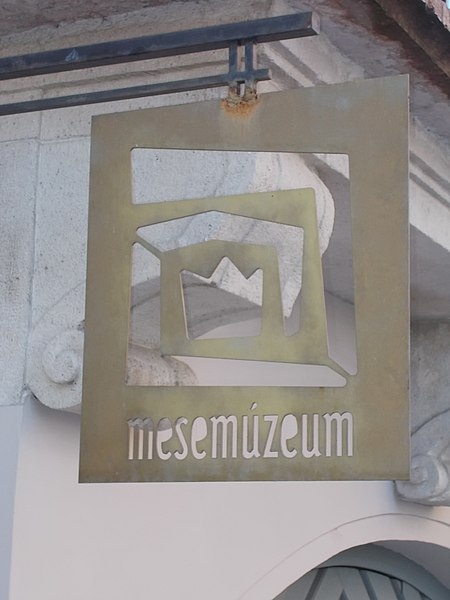 File:Fairy Tale Museum sign in Tabán, 2016 Budapest.jpg