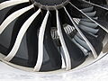 Fan blades of a GEnx-2B turbofan