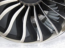 Fan blades and inlet guide vanes of GEnx-2B