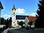 Feilbingert – kath. Pfarrkirche St. Michael von der Kirchstraße aus gesehen