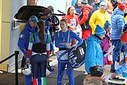 Deutsch: 2. und finaler Lauf der Juniorinnen bei den 33. FIL Juniorenweltmeisterschaften 2018 in Altenberg/Erzgebirge am 1. Februar 2018 (Namen der Abgebildeten in den Kategorien) English: 2nd and final run female juniors at the 2018 33th FIL Junior World Championships at Februar 1st alt Altenberg, Germany (names in categories)