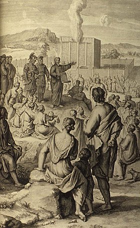 Moïse il esplike el Loé (tirè per Gérard Hoet)