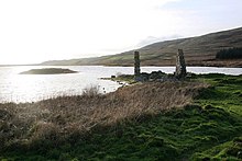 Eilean na Comhairle - "Council Island" - lies just offshore from the ruins on Eilean Mor Finlaggan, Islay Finlaggan Farmstead - geograph.org.uk - 1150497.jpg