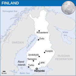फिनलैंड के लोकेशन
