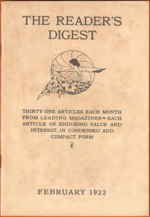 First issue of the Reader's Digest, February 1922.png