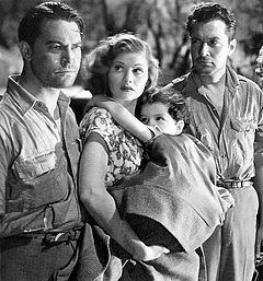 Chester Morris, Lucille Ball, Casey Johnson and Kent Taylor in Five Came Back