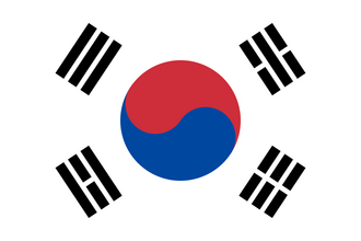 Flagge von Südkorea