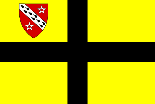 File:Flag of St David (early) with Diocese of Bangor Shield in Canton.svg