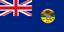 Flag of the British Gold Coast Colony Flag of the Gold Coast (1877-1957).svg