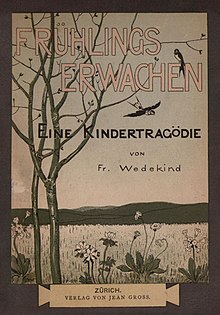 Frühlings Erwachen, Einband der Originalausgabe von 1891